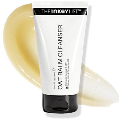 The INKEY List Oat Cleansing Balm 150ml – New & Improved Formula, Makeup & SPF Remover, 5% Oat Kernel Oil for Hydration & Skin Barrier Support, Gentle Cleanser for Sensitive Skin