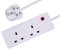 PRO ELEC PELB1900 2 Gang Extension Lead 3m, White