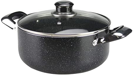 Mastercook Heavy Duty Non Stick Ceramic Coated Casserole with Glass Lid (30cm)