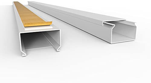 SCOS Smartcosat SCOSKK72 20 m Kabelkanal (L x B x H 2000 x 40 x 25 mm, PVC, Kabelleiste, Selbstklebend) weiß