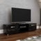 Vida Designs Cosmo TV Unit 2 Door Modern Gloss Matte MDF Living Room Cabinet Media Stand Furntiure Black 160cm