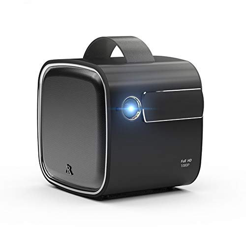 MU Mini Projecteur Maison Petit Home Cinéma Portable Mural Mini-Projection De Téléphone Mobile Montre Mur Cast Film Machine Hd 4K Micro 3D,Noir,Taille unique