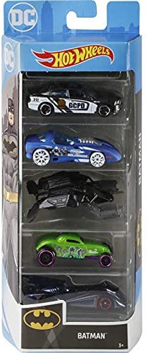 Hot Wheels Batman Vehicles, 5-Pack