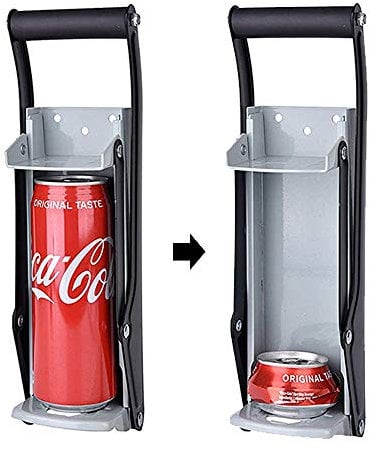 Unkown Can Crusher & Bottle Opener - Heavy Duty 500ml/16oz 2 in 1 Aluminium Drinking Tin Can Recycle Tool for Recycling Beer Soda Cans, Crushes Soda Cans Beer