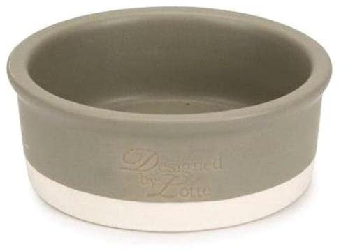 KARLIE Keramiknapf Designed by LOTTE JOA schwer für Hunde (Grau, Ø 13cm)