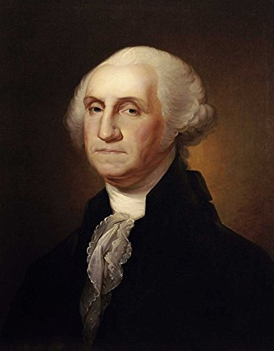 Bild auf gerollter Leinwand, George Washington Peale Rembrandt, Vintage-Kunstdruck, vertikal, Amerika, historische Portraits, Herrenporträts, Hist-Leinwand, Kunstdruck, 65 x 48 cm