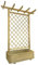 SKM Fioriera con Pergolato da Giardino 162x56x204 cm in Legno