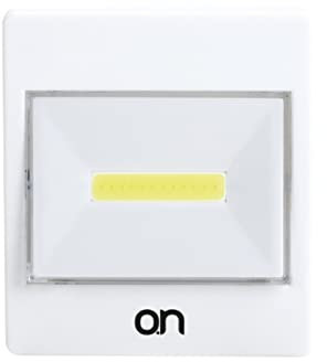 O.N Cobby Punto luce LED a batteria con pulsante e interruttore integrato 2W, luce notturna