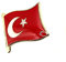 SNS Components Anstecknadel, Rot, Metall, Emaille, Landesflagge Türkei