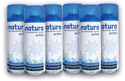 HOME PRO Deo Natura Artico Spray Igienizzante Tessuti Profumatore per Ambienti Deodorante Igienizza Abiti Salvatessuti Armadi Mangiaodori Set 6x400ml