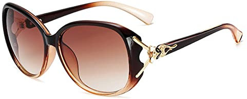 LNTICB® Occhiali da Sole da Donna Polarizzati Oversized UV400 Protezione Moda Rettangolari