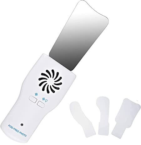Dental Fotografie Spiegel Anti-Beschlag Intraoral Spiegel, Zähne Mund Dental Spiegel mit Ventilator, Zähne Inspektion Spiegel, Zahnarzt Oral Care Tool wiederaufladbar