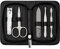 Chali® Maniküre Set 5-teilig - Edelstahl Nagelset für Herren und Damen mit Etui - Nagelschere, Nagelknipser, Pinzette, Glasnagelfeile, Nagelhautschieber