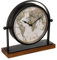 Tischuhr Flavia, Metall und Holz, schwarz, h20 cm - Atmosphera créateur d'intérieur