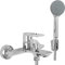 Rea ROBINET DE BAIGNOIRE FLIP CHROM Mitigeur Baignoire avec Douchette en Laiton pour Salle de Bain Chaude et Froide Réglable (Chrome)
