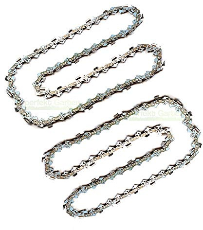 2 X Sägekette 30 cm; 1,1 mm; 3/8; 45 TG kompatibel mit Einhell Bosch Florabest Grizzly Kettensäge