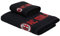 AC Milan GIL S.R.L Handtuch-Set, 50 x 100 – 100% Baumwolle, Gewicht: 400 g/m² – Schwarz, Classic Crest. Für alle Rossoneri Fans – Offizielles Produkt