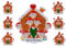 WERWAES Weihnachtsbaum Anhänger mit 2/3/4/5/6/7/8 Familiennamen Weihnachtsdeko 2024 Personalisierte Weihnachtskugeln Christbaumschmuck Anhänger