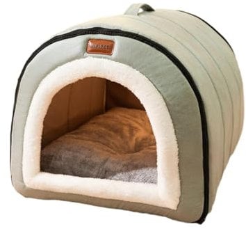 BBTISG Outdoor Pets Cat House for Outdoors, Semi-Enclosed Kennel for Pets Cold-Proof Warm Cat House for Outdoor Cats in Winter for Cats, Dogs & Small Animals (Grey)