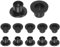 QUARKZMAN 12Stk Flansch Hülsenlager 5.1mm ID 6mm AD 5.8mm Länge Nylon Buchsen Weiß