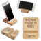 NM Idee Regalo per Festa del papà Porta Cellulare Universale da Tavolo Porta Telefono in Legno base Supporto per smartphone Doppia scanalatura per iPhone tablet ipad (Per Papà)