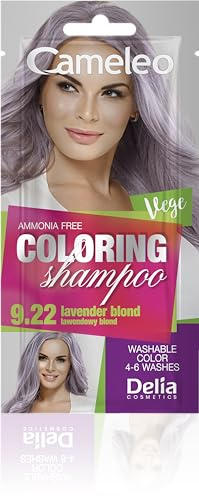 Cameleo - Tönungsshampoo - schnelle und einfache Farbauffrischung Farbe in Farbe - ohne Ammoniak und Oxidationsmittel - Shampoo im Beutel - 40ml (9.22 Lavender Blond)