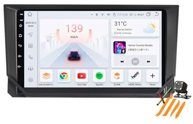 YLOXFW Android 13.0 Coche Radio 2 Din Estéreo para Seat Ibiza/Arona 2017-2021 GPS Sat Navi 9'' Cartablet Multimedia Vídeo Reproductor BT FM Receptor con Carplay 4G 5G WiFi DSP SWC,Y100s