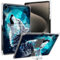 GFRGTFHYT for iPad 9th/ 8th/ 7th Generation Clear Case (2021/2020/2019) for iPad 10.2 inch with Pencil Holder & Kickstand Transparent Slim Soft TPU Shockproof Cover for iPad 10.2,Moon Wolf