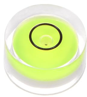 QUARKZMAN Nivel de Burbuja Redondo 15x8mm Mini Niveles de Burbuja Circular para Nivelar Trípode de Cámara Telescopio Taller Plato Giratorio Marco de Fotos, Verde