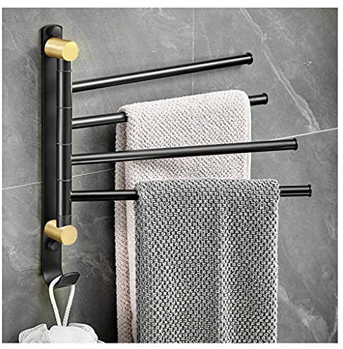Porte-Serviettes en Laiton Porte-Serviettes sur Pied pour Salle de Bain pour Support de Salle de Bain Porte-Serviettes pivotant Mural, Bras Pliant Porte-Serviettes sur Pied pivotant pour Support de s