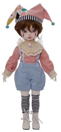 Oueneifs Magicianbjd Bjd Puppe 1/6 Illusionist Zirkus Performer Retro Fullset Harz Spielzeug für 15+ Jahre alt