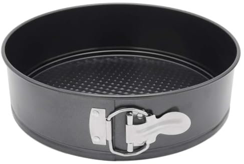 U COOK Cake Tins Pan for Baking, Non-Stick and Leakproof, Bake Oven Tray Round Mini Springform with Removable Bottoms. Birthday Christmas Cheesecake Spong Cakes. (18CM TIN)