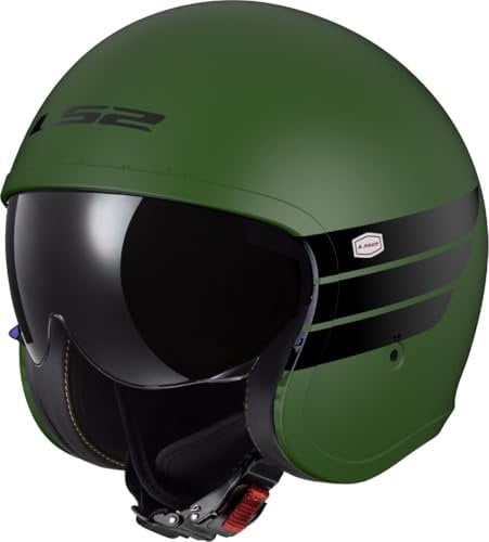 LS2 OF599 Spitfire II Retro Jethelm, Oliv matt, M (57/58)
