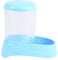 HGZLQKD Automatic Hamster Feeder Feeding Bowl Clear Food Container Animal Feeding Station for Hedgehog Gerbils Chinchillas, Blue