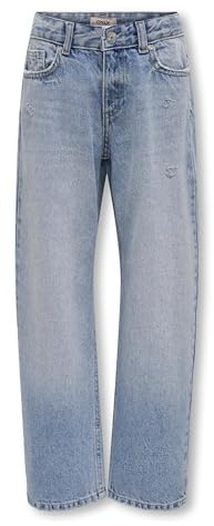 Kids ONLY Damen Kogella Mw Wide Tai518 DNM Noos, Light Blue Denim, 122 EU