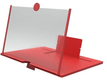 Handy-Bildschirmverstärker, herausziehbar, HD-Video, Handy, fauler Desktop, 25,4 cm (10 Zoll) Vergrößerung, Ständer, Handy, Smartphone, Handy, Handy, 10/12 Zoll (25,4 cm)