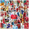 50Pcs Football Star Stickers, Soccer Player(C) Stickers, Vinyl Waterproof Graffiti Decals for Laptop Skateboard Travel Case, Teens and Adults
