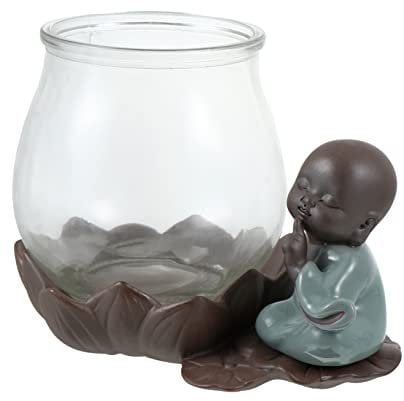 CAXUSD 1stück Kreativer Blumentopf Für Hydroponik Chinesischer Stil Zen Pflanzgefäß Für Innendekoration Transparentes Mit Keramikmaterial Für Hochzeiten Geburtstage Und