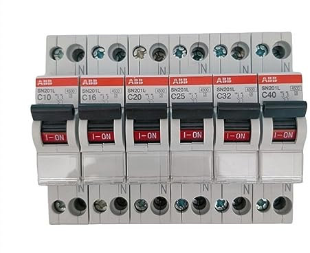 Disjoncteur miniature SN201L 1P+N TYPE C 16A 20A 25A 32A 40A