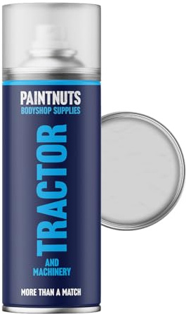 Paintnuts Tractor & Machinery Paint suitable for Takeuchi Light Grey (BMS7404) - 400ml Aerosol