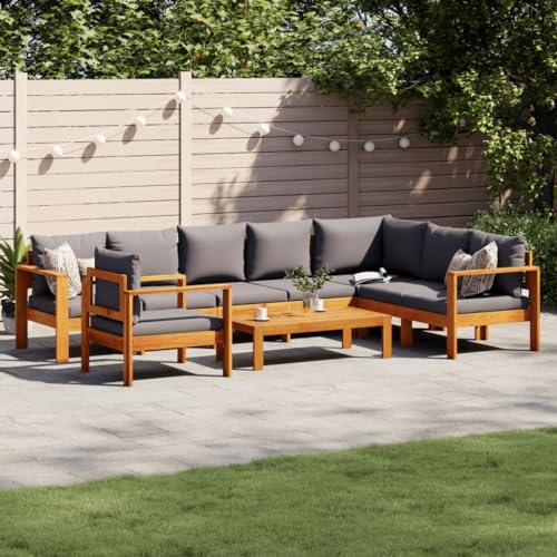 Festnight Gartenlounge Set Lounge Möbel Outdoor Ecklounge Holz Terrassenmöbel Außen Balkon Lounge Gartenmöbel Loungemöbel Ecksofa Gartensofa Lounge Set Outdoor Sofa Balkonmöbel