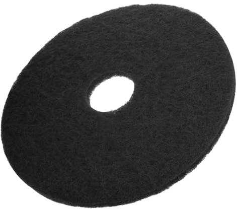 MUCKLILY 17-inch Black Floor Cleaning and Polishing Pad Replacement for Floor Washing Machines Compatible Scrubbing Machines High-performance Cleaning Cushion for Home and Commercial Use