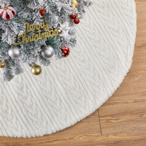 Weihnachtsbaum Decke 120cm - Weihnachtsbaumdecke Rund Tannenbaum Deckefür Weihnachtsbaum Dekoa -1 Stück