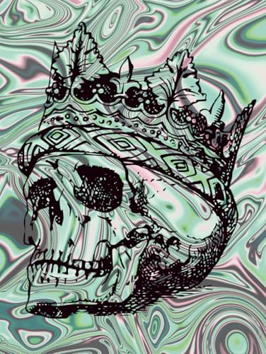 Tie-dye Skull Notebook
