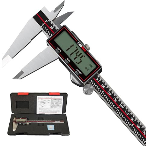 GemRed Wireless Digital Caliper 8 Inch with Data Output, Auto Off