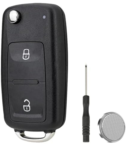 For Volkswagen Key Fob,Car Key Replacement For VW Transporter T4 T5 T6 For VW Pollo Golf Bora Key Accessories with Uncut Key Blade 2 Buttons