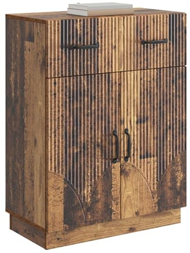 vidaXL Sideboard Altholz 66 x 34,5 x 87 cm Holzwerkstoff, Moderner Sideboard, viel Stauraum, kompakt, vielseitig, schickes Buffet für praktische Wohnorganisation