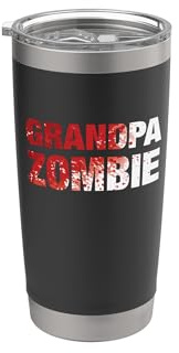 Nonno zombie - Nonno Costume di Halloween Bicchiere termico in acciaio inox doppia parete