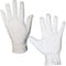 Unbekannt Elegante weiße Handschuhe Gr. L - XXL Fingerhandschuhe Herren für Hochzeit Kostüme (L)