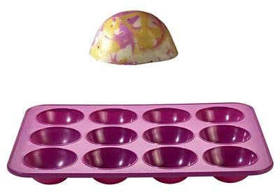 lakeland Reinforced Silicone 12-Cup Hemisphere Cake Tin Baking Pan